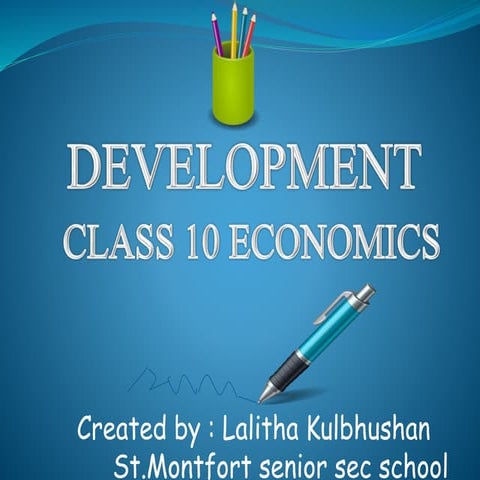 Ppt on development for class 10