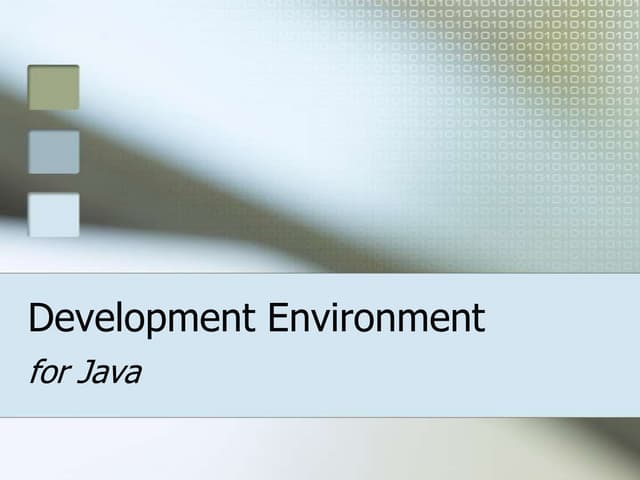 Java Development Environment