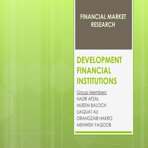 Development Financial Institutions 