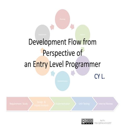 Development Flow from Perspective of an Entry Level Programmer | PPT