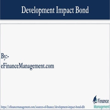 Development Impact Bond