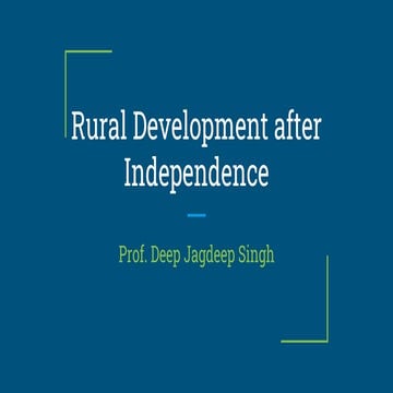Development in India after independence