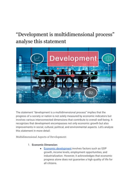 Development Is Multidimensional Process Pdf Development Is Multidimensional Process Pdf