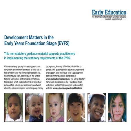 Development Matters in the EYFS