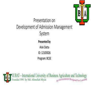 Development of admission management system