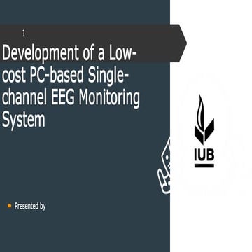 Development of a low cost pc-based single-channel eeg monitoring system