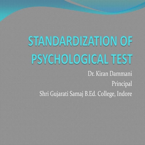Development of pyschologica test construction