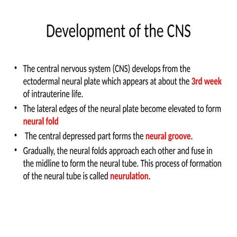 Development of CNS neural tube and neural crest with congenital anomalies.pptx