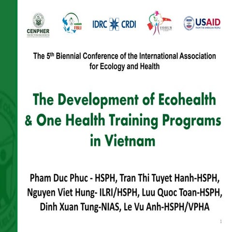 The development of Ecohealth and One Health training programs in Vietnam