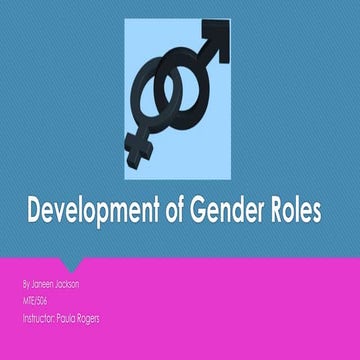 Development of gender roles