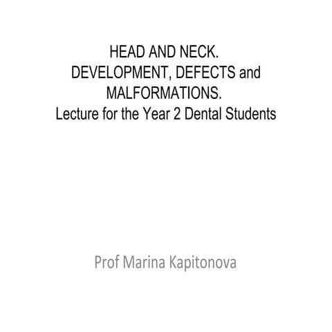 Development of head and neck final