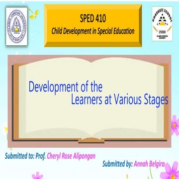 Development of Learners at Various Stage by Annah Belgira.pptx