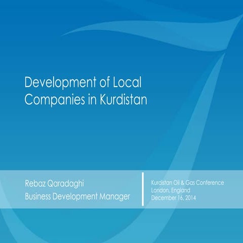 Development of local companies in kurdistan (final)