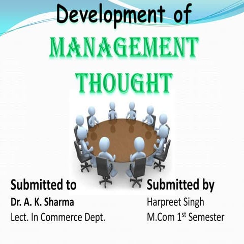 Development of management thought