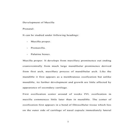 Development of maxilla1