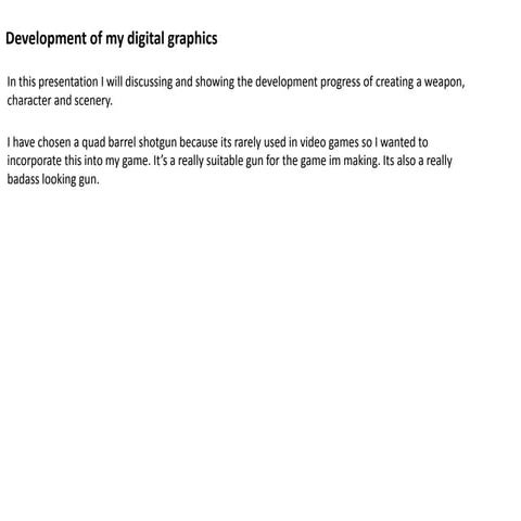 Development of my digital graphics