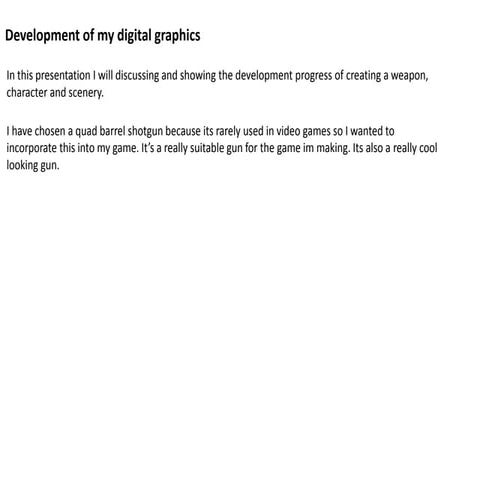 Development of my digital graphics