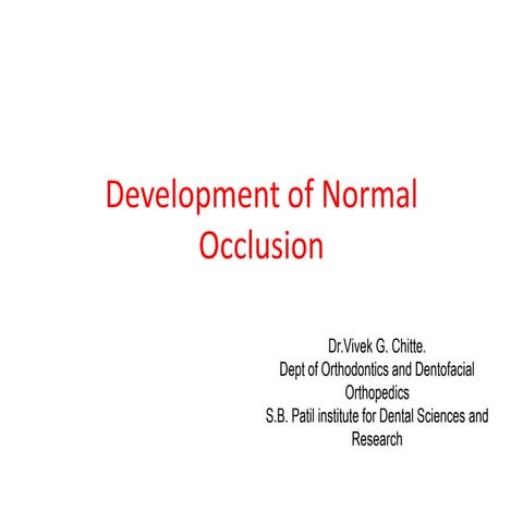 Development of normal occlision.pptx