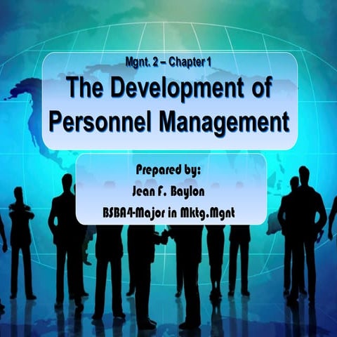 Development of personnel management