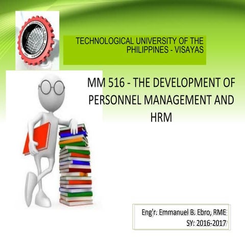 Development of personnel management