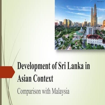 Development of sri lanka in South Asian context