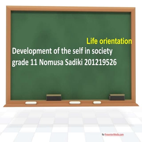 Development of the self in society grade 11 