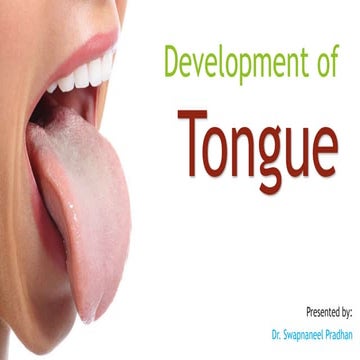 Development of  tongue
