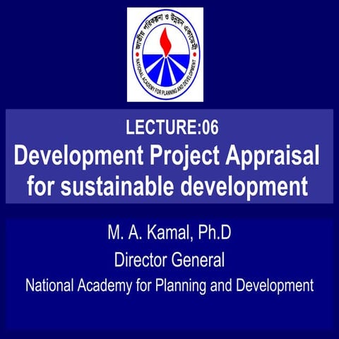 Development project appraisal and sd(L6)1