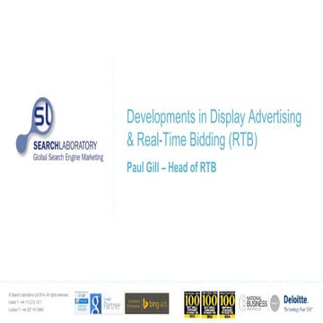 Developments in Display Advertising and Real-Time Bidding
