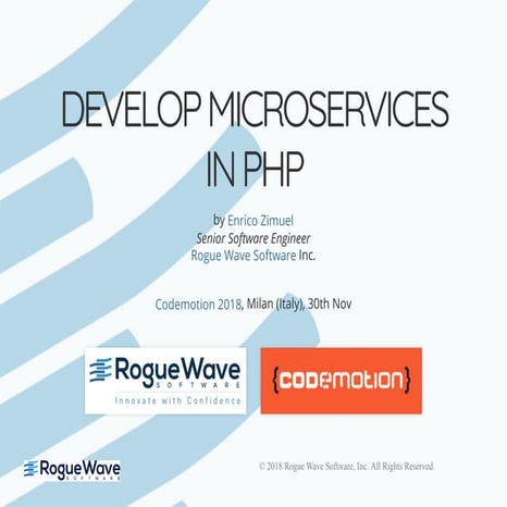Develop microservices in php | PPT