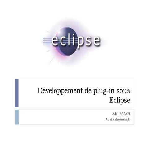 Développement de plug in sous eclipse