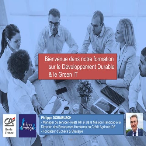 Développement durable et Green it