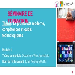 Devenir un web journaliste 