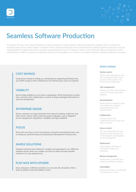 Deveo datasheet
