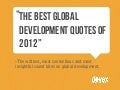 The Best Global Development Quotes of 2012