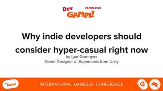 Why indie developers should consider hyper-casual right now / Igor Gurenyov (...