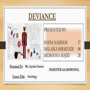 Deviance with the aspect sociology. pptx