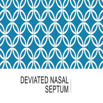 Deviated nasal septum