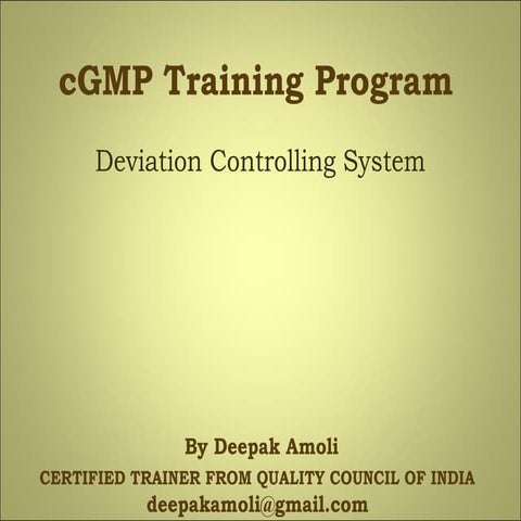 Deviation control system
