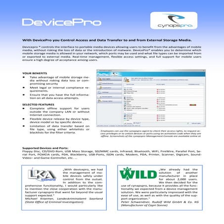 DevicePro Flyer English
