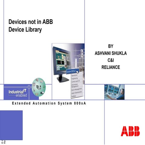 Devices not in abb device library 