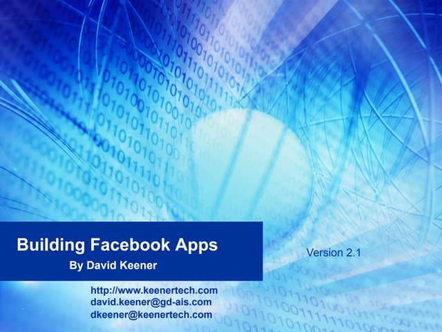 Building Facebook Apps