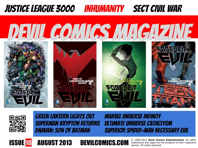 Devil Comics Magazine August 2013