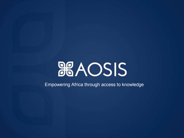 Financing Scholarly Journals Publisher’s Perspective - Pierre de Villiers