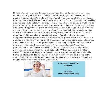 Devisedraw a class history diagram for at least part of your family.docx