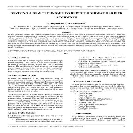 Devising a new technique to reduce highway barrier accidents