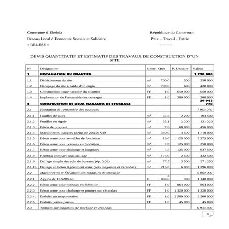 Devis descriptif-duplex | PDF