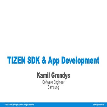 Tizen 2.3 SDK