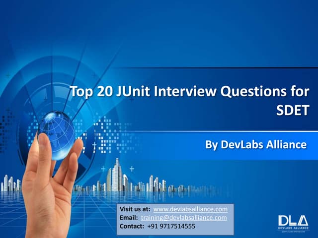 Top 20 Junit interview questions for sdet