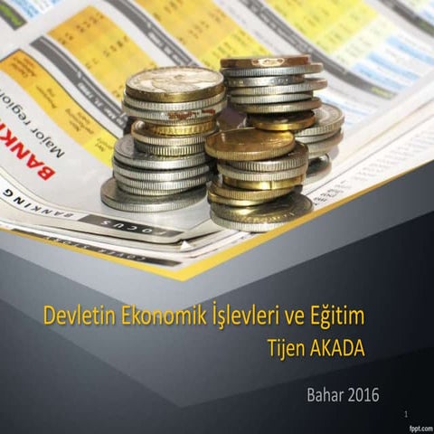 Devletin Ekonomik İşlevleri 